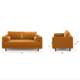 ARTICLE - Sven Tufted Loveseat (Pacific Ginger, Performance Velvet)