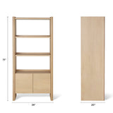 ARTICLE - Torme Tall Storage Bookcase (White Oak)