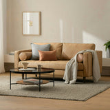 ARTICLE - Sven Tufted Loveseat (Charme Tan Leather)