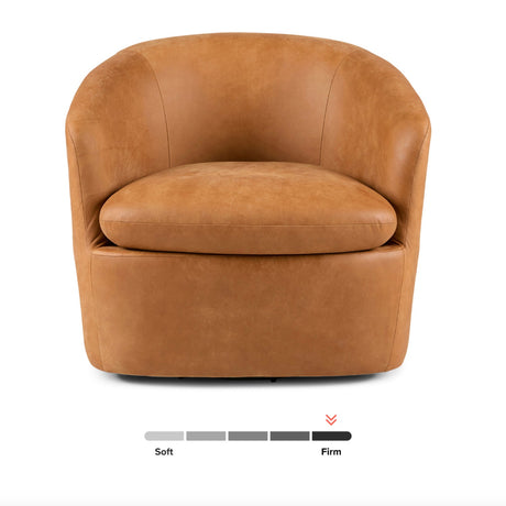 ARTICLE - Turoy Swivel Lounge Chair (Rawhide Tan)