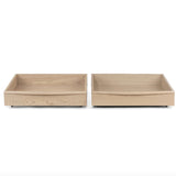 ARTICLE - Lenia Underbed Storage Set (White Oak)