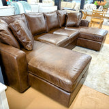 INTERIOR DEFINE - James 3-Piece Sectional (Genuine Leather)