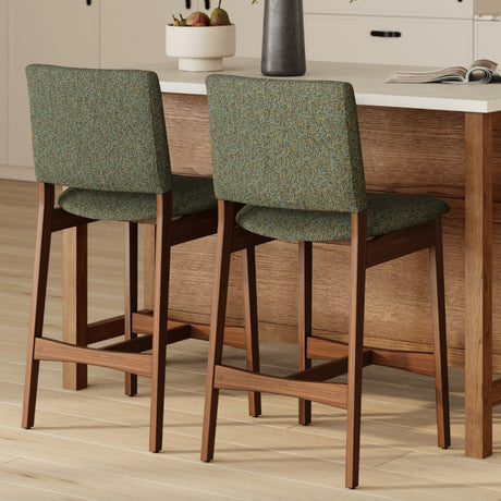 ARTICLE - Nosh Counter Stools (Hemlock Green/Walnut)