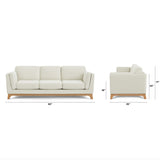 Ceni Sofa (Buckler Ivory)
