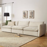 Leigh 3pc Sectional (Silver Performance Fabric)