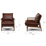 Bavel Lounge Chair (Indiana Brown)