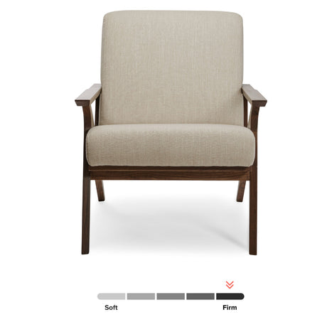 Otio Lounge Chair (Walnut/Taupe)