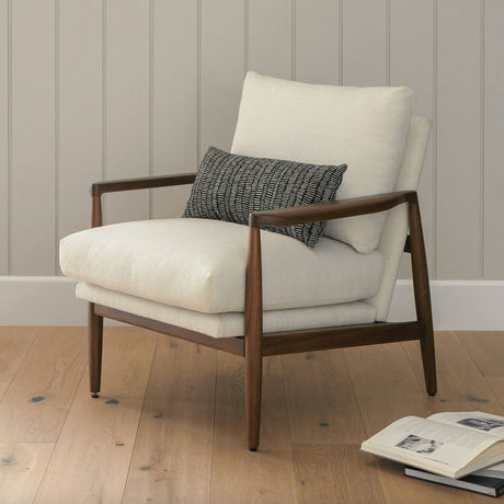 Bavel Lounge Chair (Walnut/Ivory)