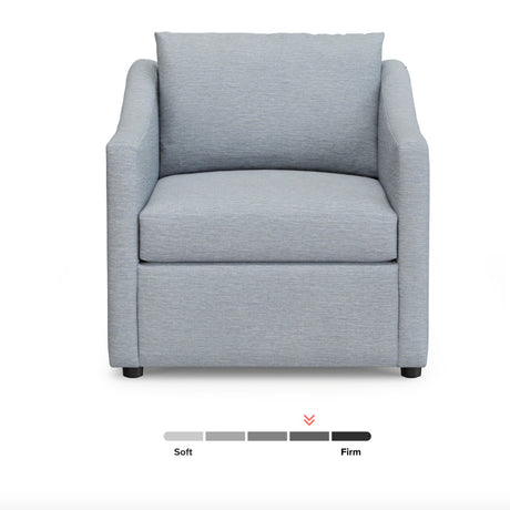 Landry Lounge Chair (Silver Blue)