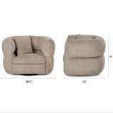 40.5" Swivel Lounge Chair (Nouna Mushroom)