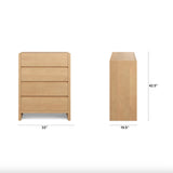 Leif 4-Drawer Chest (White Oak)