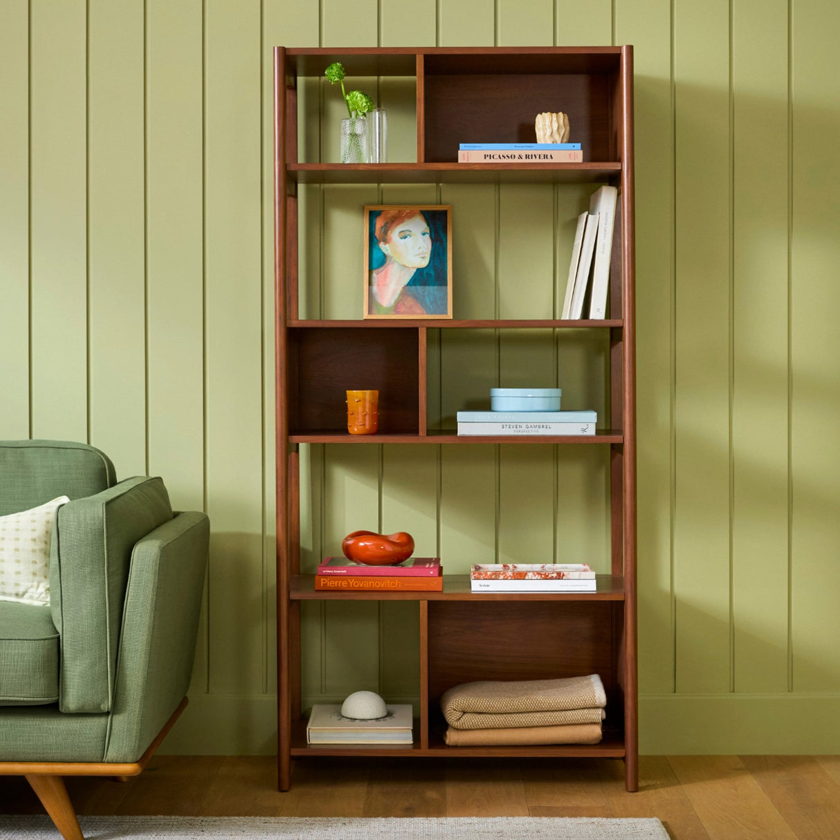 Mysen Tall Bookcase (Walnut)