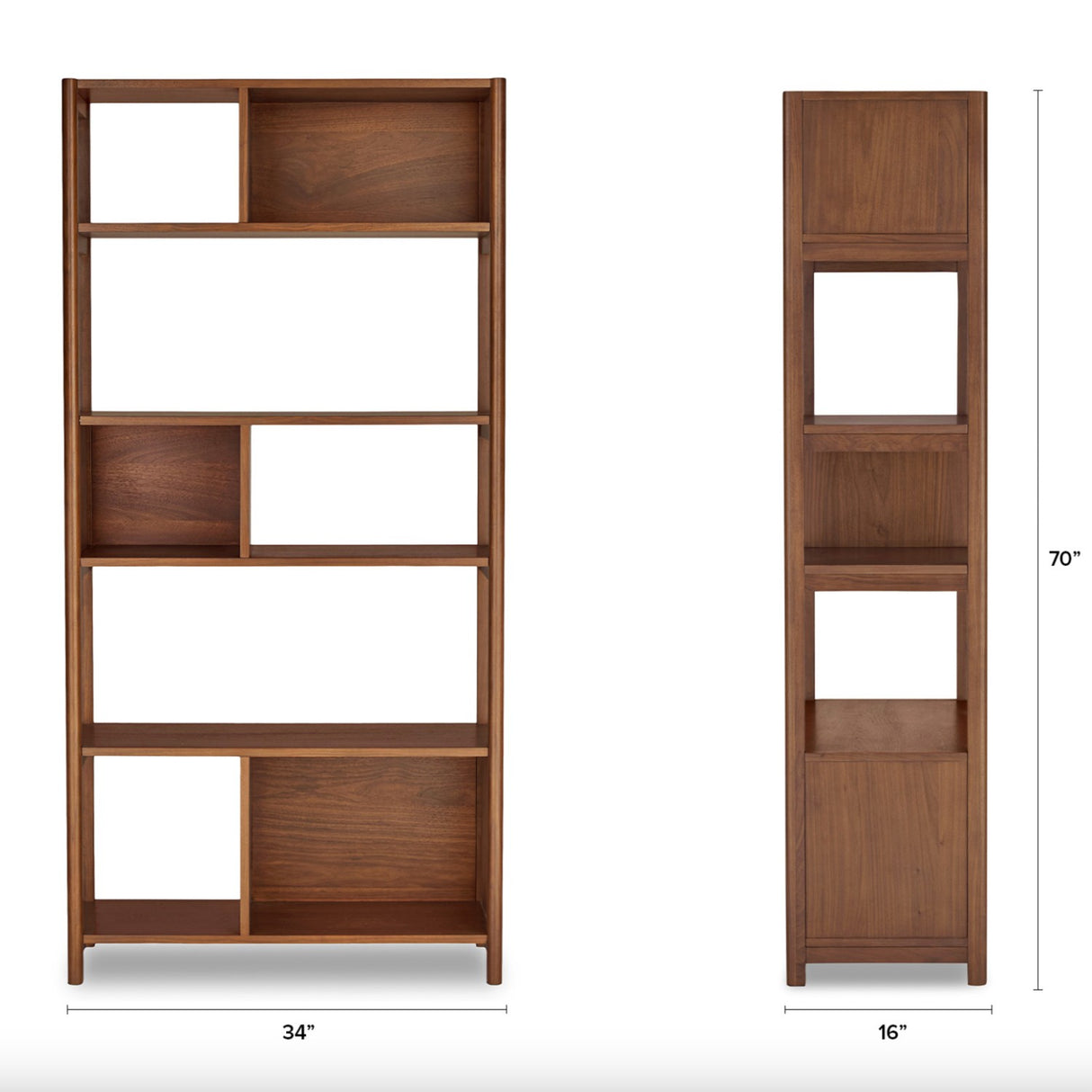 Mysen Tall Bookcase (Walnut)