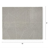 8x10 Polyester Gray Rug (Washable) - Pull Up A Couch