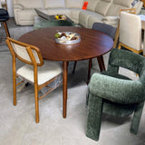 MCM 47" Round Dining Table for 4 (Walnut) - Pull Up A Couch