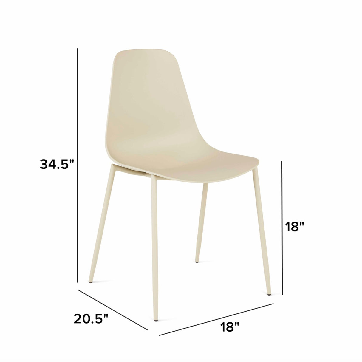 MCM Dining Chair (Sandstone Beige) - Pull Up A Couch