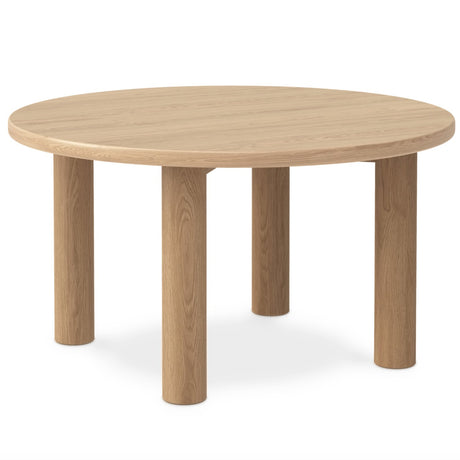 MCM 55" Round Dining Table (White Oak)