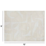 9' x 12' Textured Rug (Ivory) - Pull Up A Couch