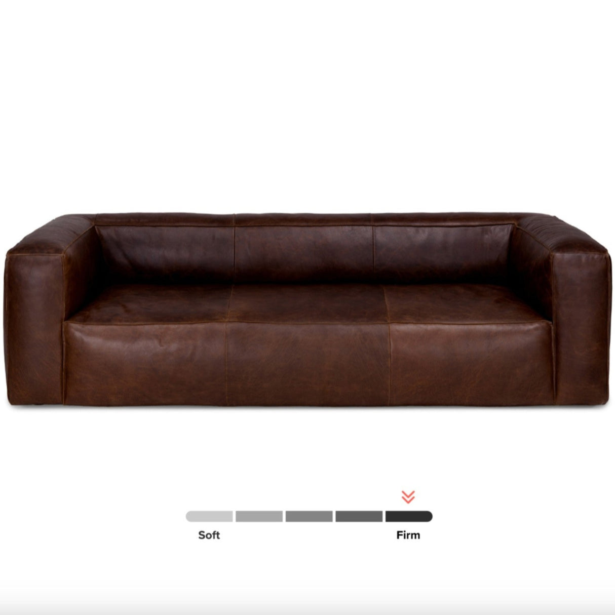 92" Genuine Leather Sofa (Indiana Brown) - Pull Up A Couch
