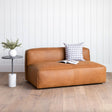 56" Genuine Leather Loveseat (Rawhide Tan) - Pull Up A Couch