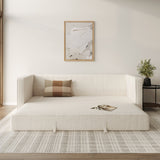 88" Tufted Sofa Bed (Biscuit Cream) - Pull Up A Couch