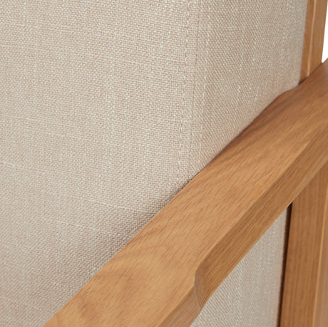 26" MCM Lounge Chair (Oak/Welsh Taupe) - Pull Up A Couch