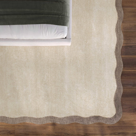 9' x 12' Wavy Area Rug (Sand) - Pull Up A Couch