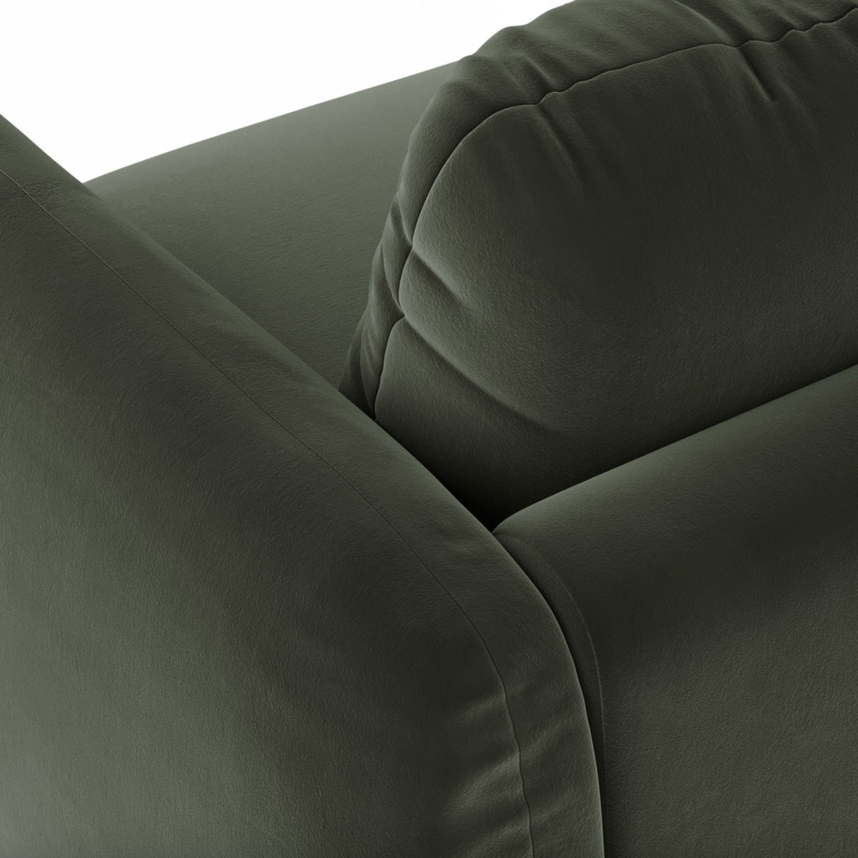 37" Velvet Lounge Chair (Plush Pacific Green) - Pull Up A Couch