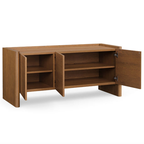 54" Media Unit w/ Storage (Smoked Oak) - Pull Up A Couch