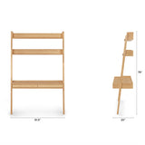 51.5" Wide Leaning Desk (Natural Oak) - Pull Up A Couch