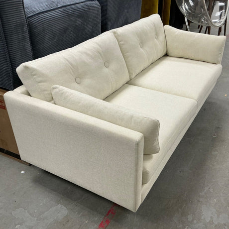 74" MCM-Style Loveseat (Limestone) - Pull Up A Couch