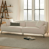 91" Modular Sofa w/ Metal Legs (Quartz White) - Pull Up A Couch