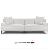 91" Modular Sofa w/ Metal Legs (Quartz White) - Pull Up A Couch