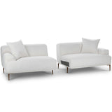 91" Modular Sofa w/ Metal Legs (Quartz White) - Pull Up A Couch