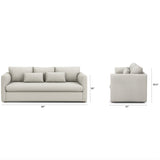 90" Sleeper Sofa (Clover Ivory) - Pull Up A Couch