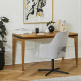 54" Wide Solid Wood Desk (Oak) - Pull Up A Couch
