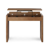 44" Wide Smoked Oak Desk (Adjustable Height) - Pull Up A Couch