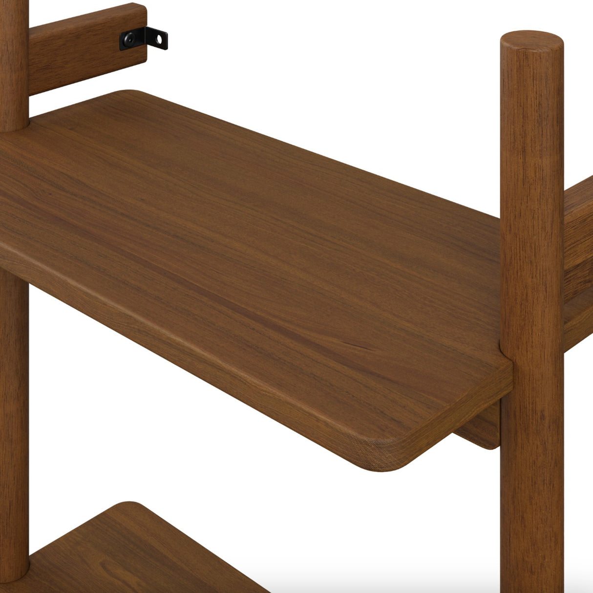 21" Wide Modular Shelving Unit (Walnut) - Pull Up A Couch