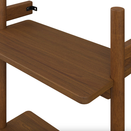 21" Wide Modular Shelving Unit (Walnut) - Pull Up A Couch