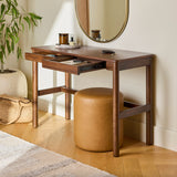 43.5" Console Desk w/ Storage (Walnut) - Pull Up A Couch