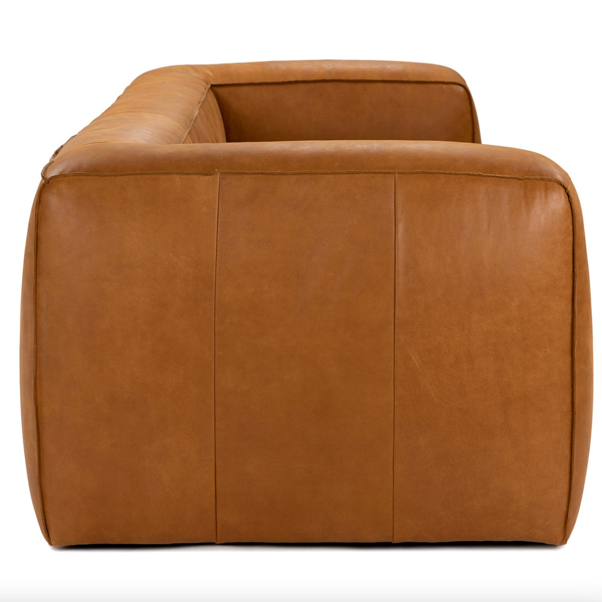 92" Genuine Leather Sofa (Rawhide Tan) - Pull Up A Couch