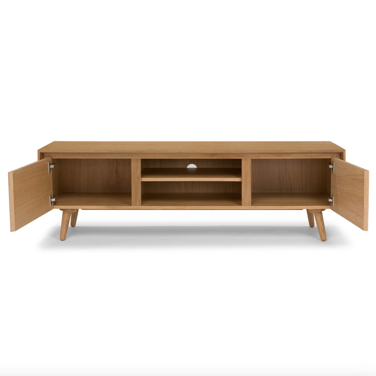 63" Low Media Unit (Oak) - Pull Up A Couch