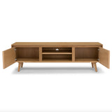 63" Low Media Unit (Oak) - Pull Up A Couch