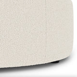 36" Round Ottoman (Ivory Wool Bouclé) - Pull Up A Couch