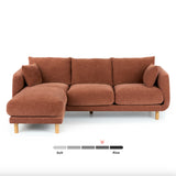 90" Sectional w/ Reversible Chaise (Hestia Caramel) - Pull Up A Couch