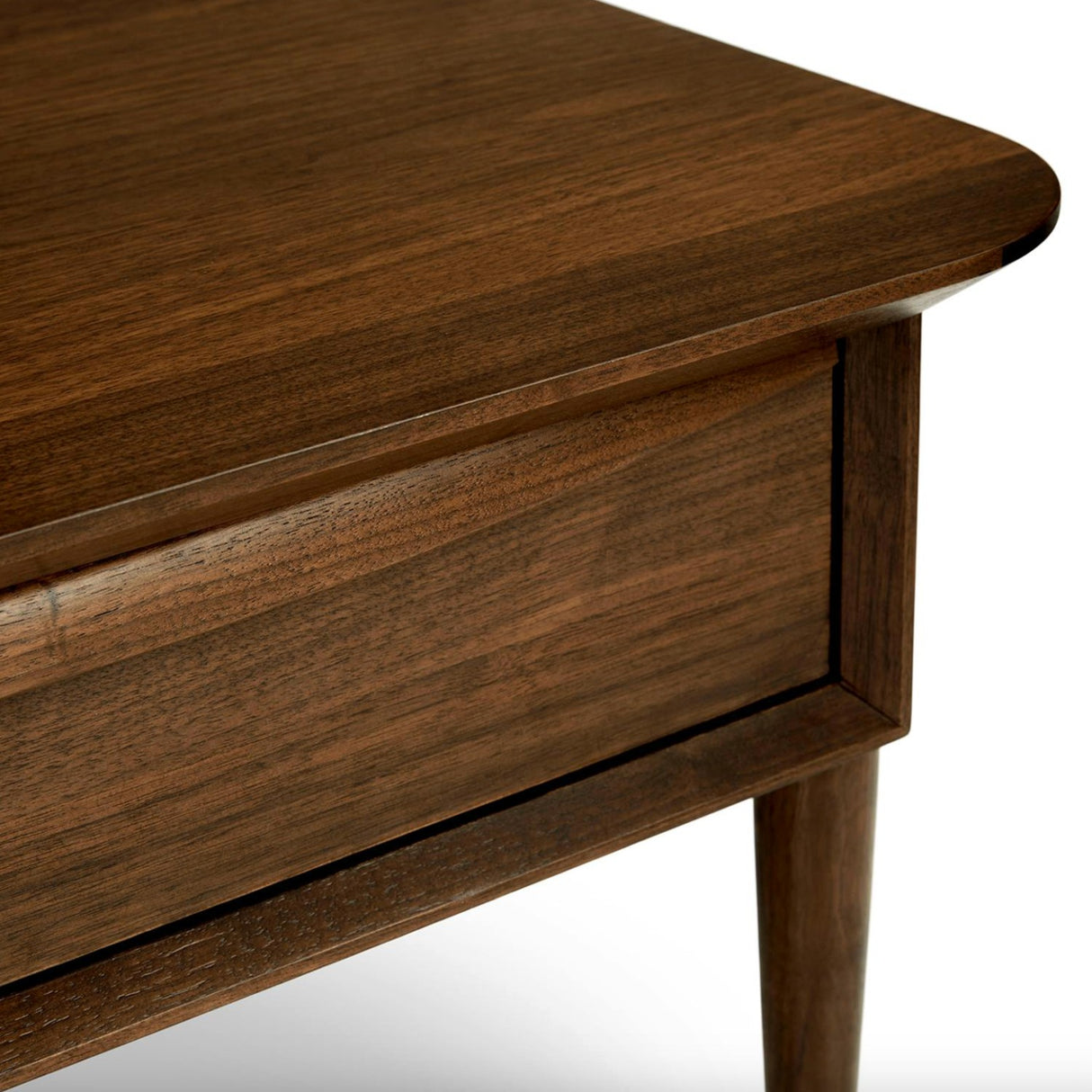 Walnut MCM-Style Coffee Table w/ Storage