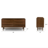 6-Drawer Double Dresser (Walnut)