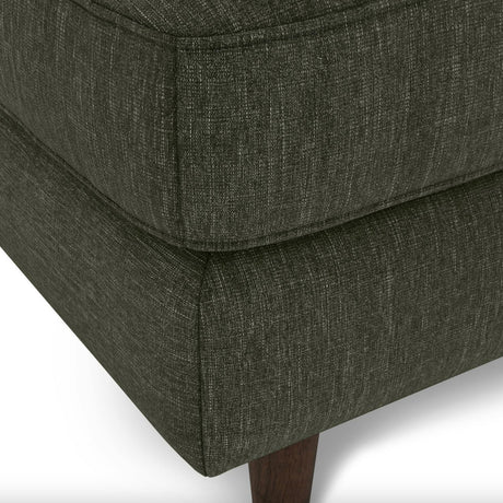 Tufted MCM Ottoman (Fir Green)