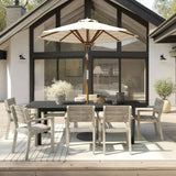 Extendable Outdoor Dining Table (Black)