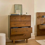 MCM 5-Drawer Chest (Walnut)